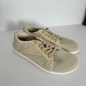 Saguaro Women's and men's unisex Cream and Tan wide toe box Trainers size 39